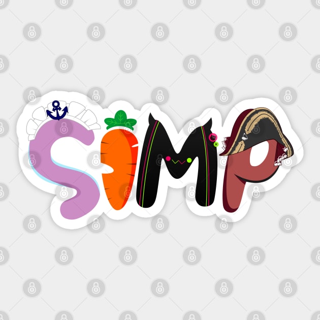 SIMP Hololive Vtuber Sticker by naderu